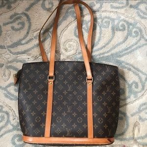 Louis Vuitton Brown and Tan Monogram Tote